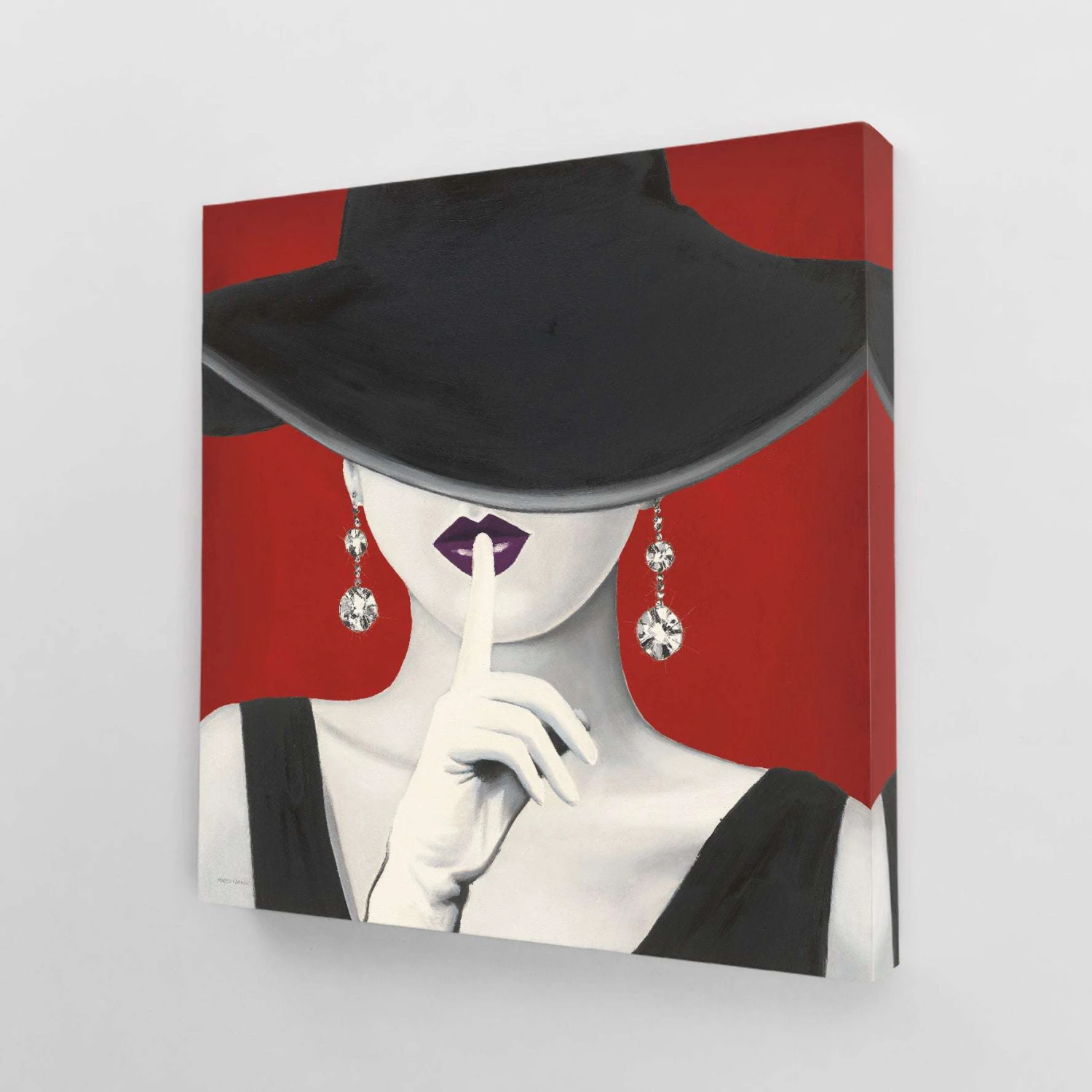 Haute Chapeau Purple Lips I - Image 3