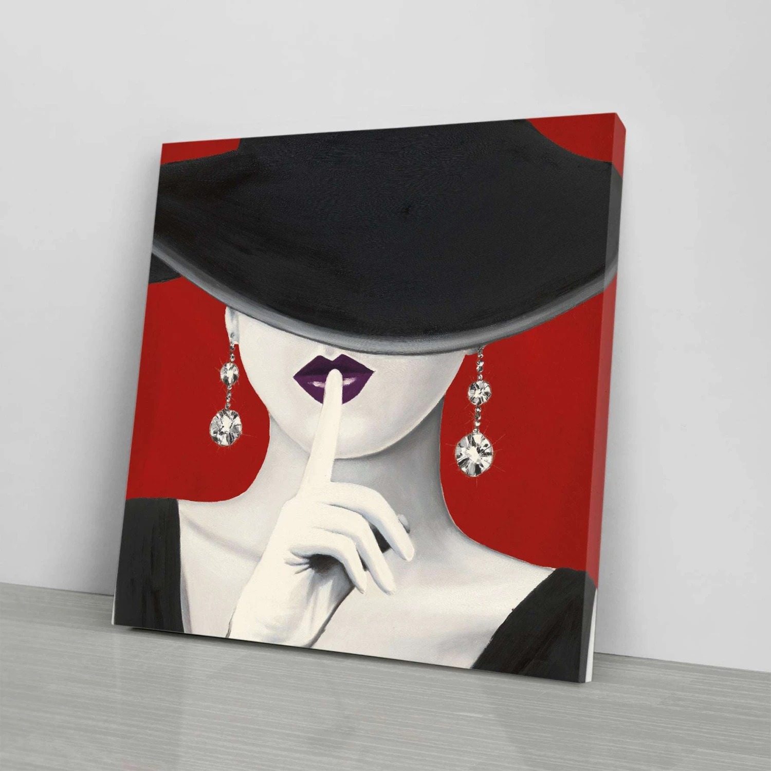 Haute Chapeau Purple Lips I - Image 5