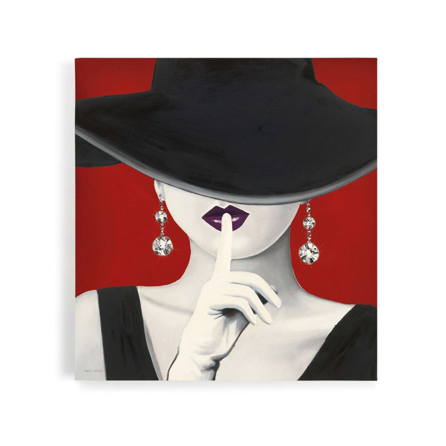 Haute Chapeau Purple Lips I