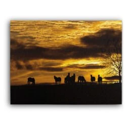 Horses At Sunset