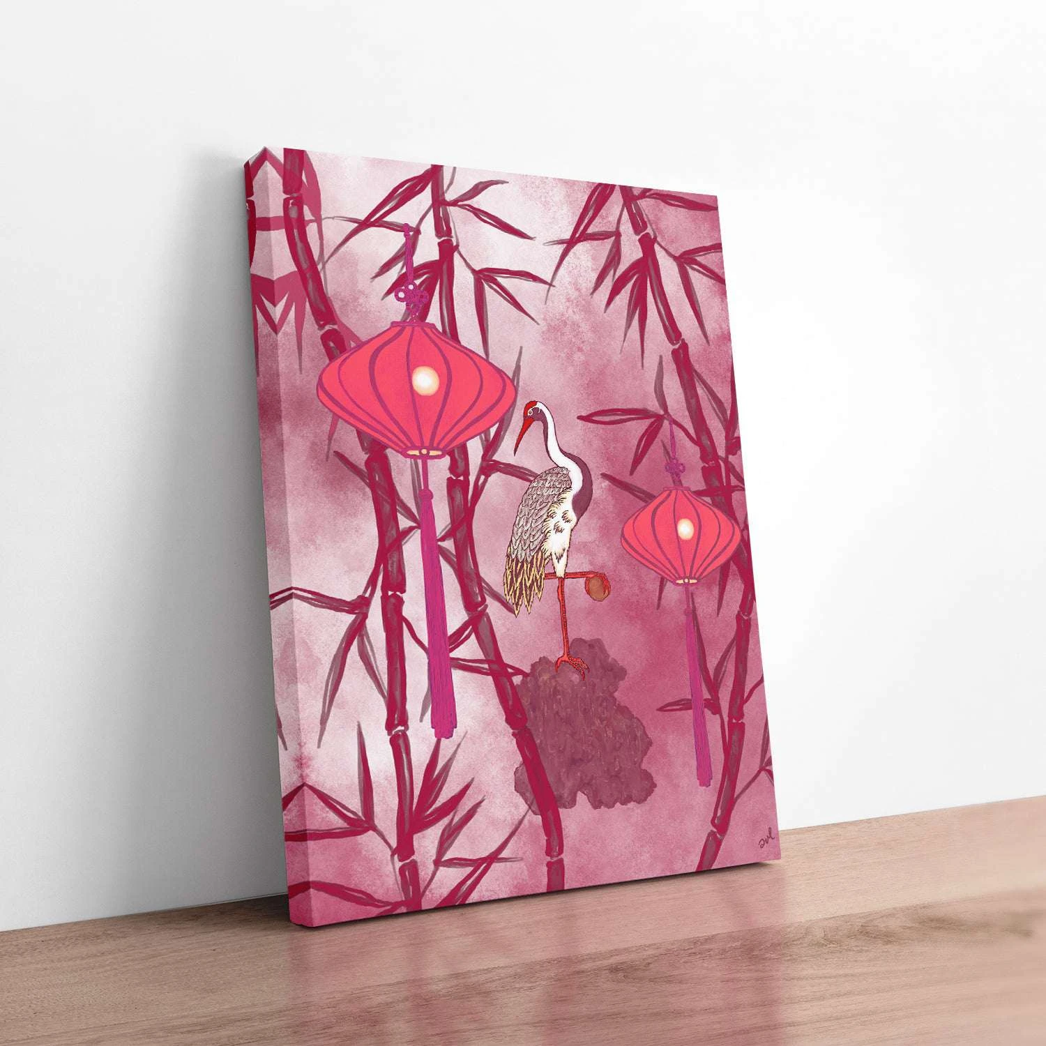 Crane Amongst The Bamboo - Image 4