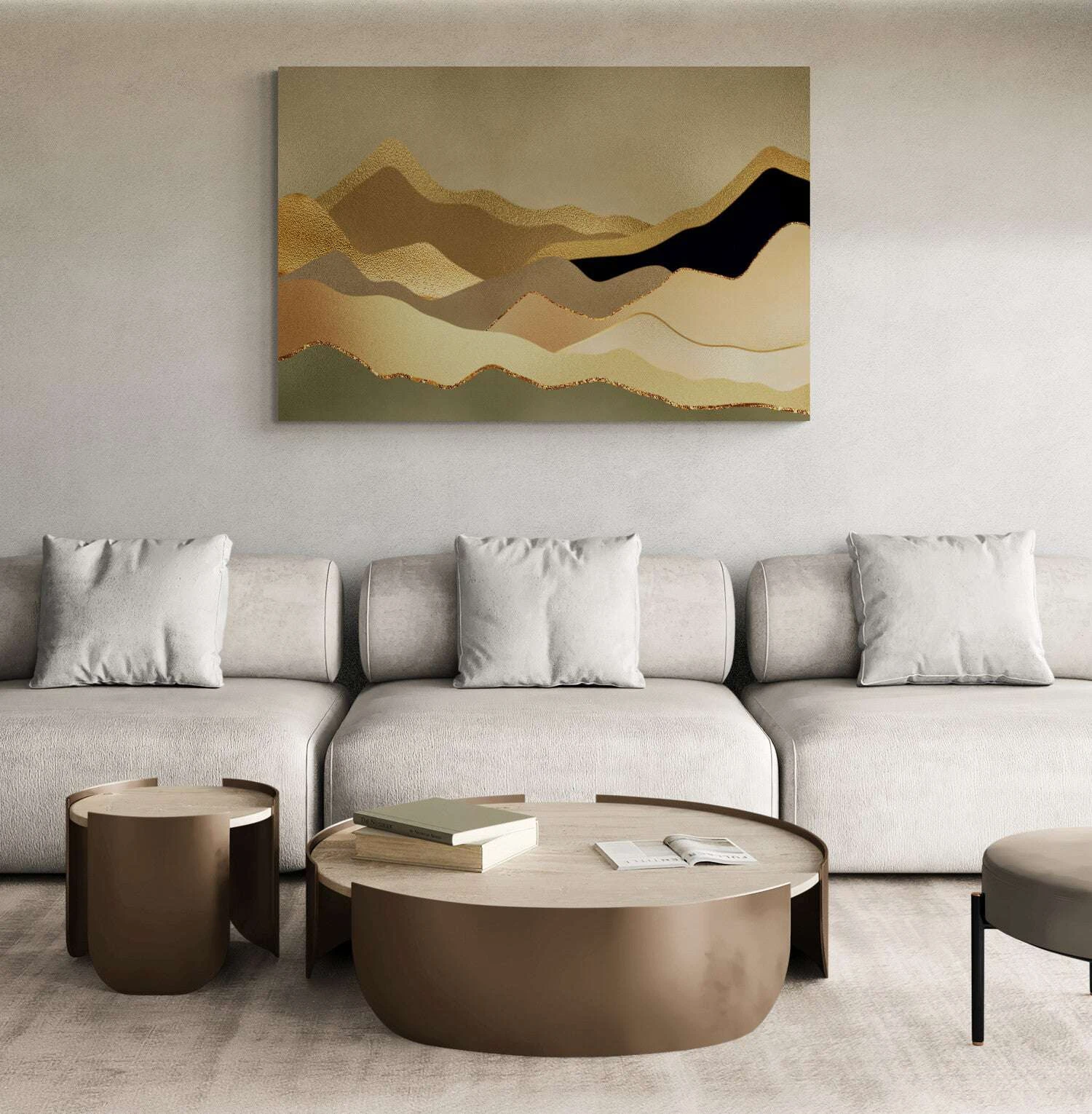 Gold Abstract Landscape - Image 2