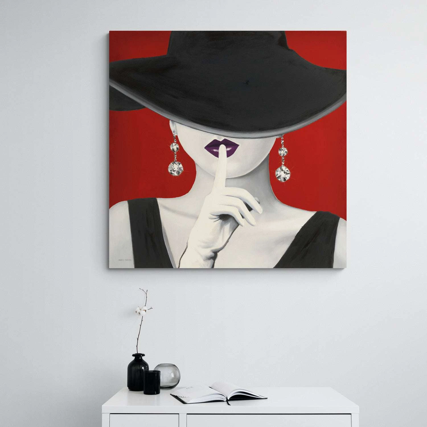 Haute Chapeau Purple Lips I - Image 2